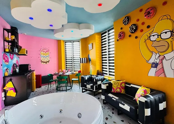 Simpson Experience Jacuzzi Et Jeux Au Coeur D Lägenhet *